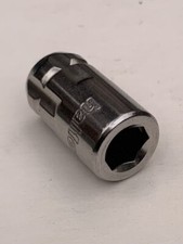 Halfords Advanced VORTEX Go Through Socket Adapter Tool Swap to 1/4” Hex Bit