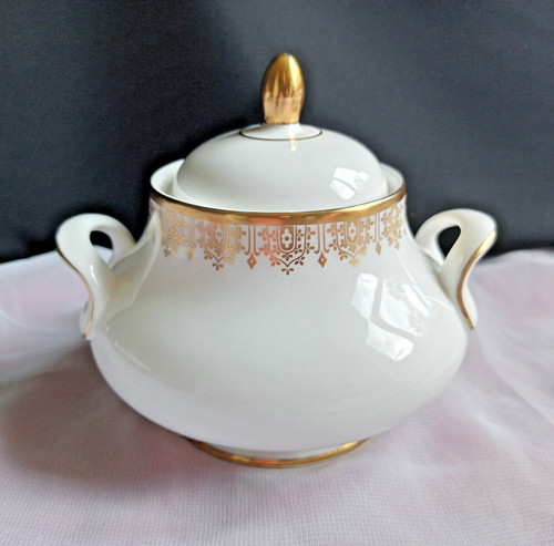Royal doulton gold lace sugar - royal,