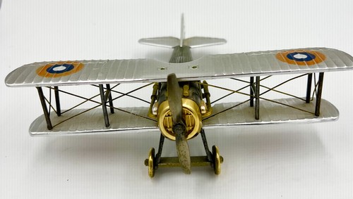 Vintage metal raf biplane - vintage,