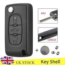 3 Button Flip Car Key Fob Case