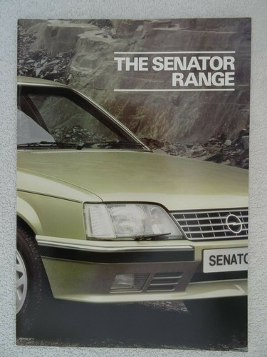 Vauxhall senator brochure 1984 - vauxhall,