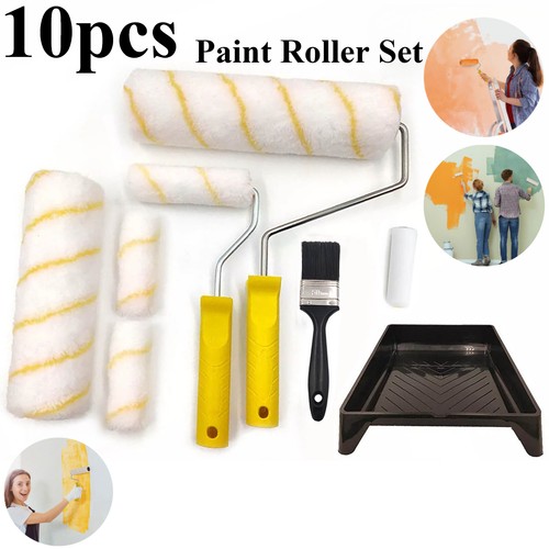10pcs paint roller set tray - 10pcs,