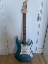 blue electric guitar used