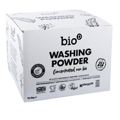 Bio washing powder 5kg - bio-d, 12.5kg