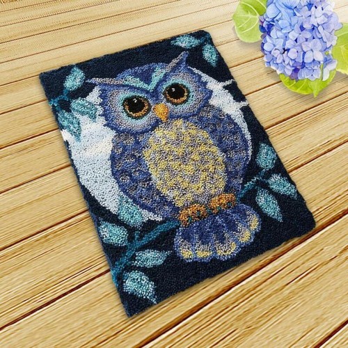 Owl latch hook rug - owl,