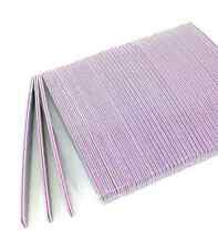 100 X Lime Mezza Luna Bilaterale Grana 100/180 Per Ricostruzione Unghie Nail Art