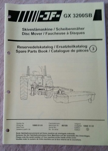 Gx3200sb disc mower parts - disc,