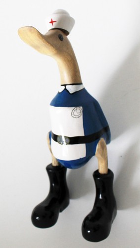 Wooden duck nurse 25cm high - nurse,