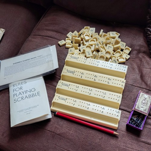 Scrabble deluxe game vintage - deluxe, :