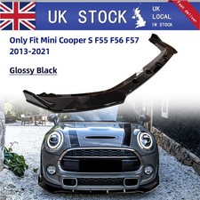 For Mini Cooper S F56 F55 F57 Front Diffuser Splitter Body Kit Gloss Black ABS