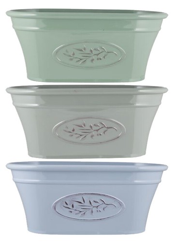 Decorative trough planter long - trough,