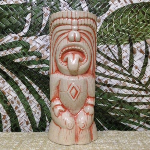 Tiki mug glass vase - glass, farm