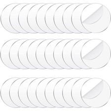 30 x Clear Acrylic Discs Laser Cut Round Circles 50mm - 150mm - 1mm Thick Discs