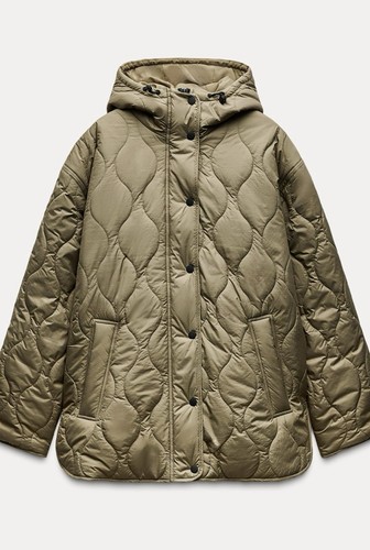 Zara hooded puffer jacket - zara,