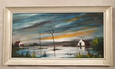 Vintage RAYMOND KLEE Oil on