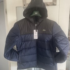100% Lacoste Hooded   Quilted