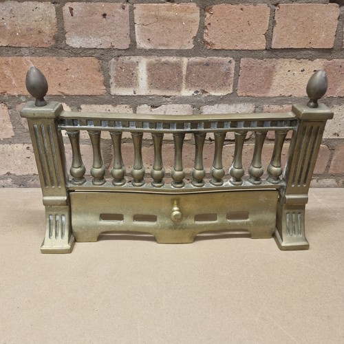 Vintage brass front - fire, fret