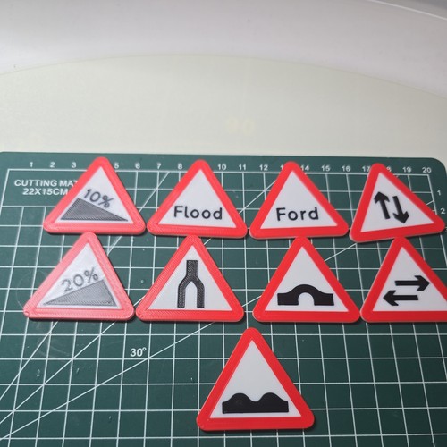 Road signs toy printed - signs,