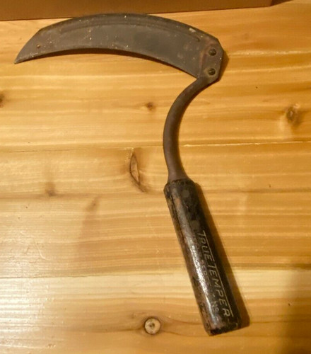 Vintage primitive scythe blade - vintage,