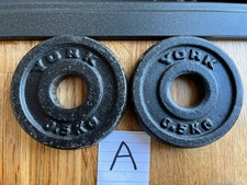 York CAST IRON Weight Plates 2