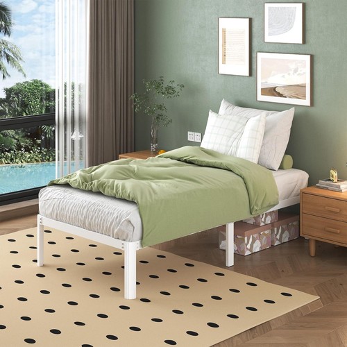White small single bed frames - bed,