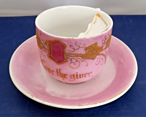 Victorian mustache cup and - mustache,