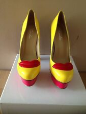Kandee Ladies "Loud" Lip Detail Multi-colour Shoes BNIB Size 39
