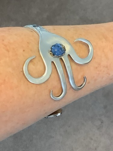 Silver plate cuff bracelet - cuff,