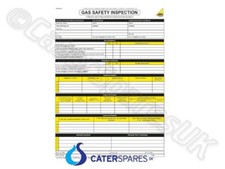 GAS SAFE ENGINEER CERTIFICATE BOOK FOR SAFETY CHECK INSPECTION PAD CP4