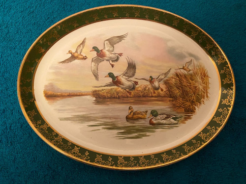 Vintage oval platter - oval,