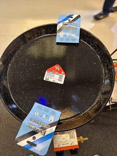 Paella pan 50cm and burner - paella,