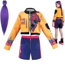 Girls Rumi Costume with Hair Demon Hunters Cosplay Cartoon Anime Outfits