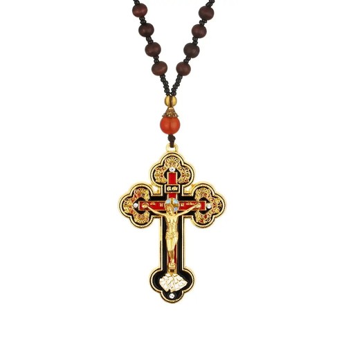 Orthodox crucifix pendant - orthodox,