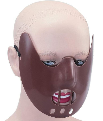 Hannibal mask halloween brown - halloween,