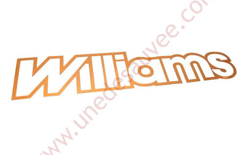 Sticker williams rear wing - "williams",