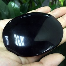 Large Black Obsidian Palmstone