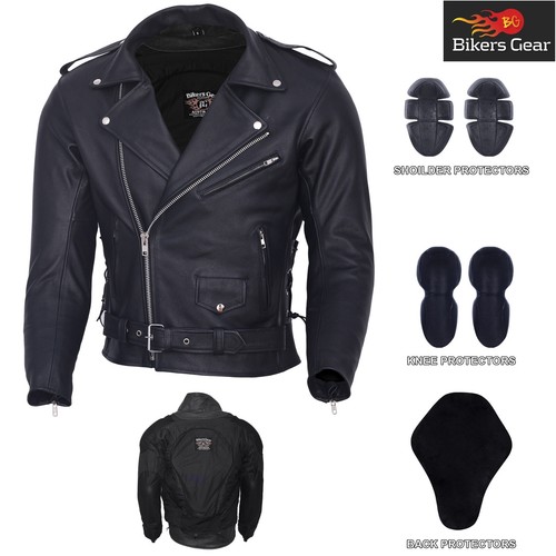 Mens motorbike brando - mens, cowhide