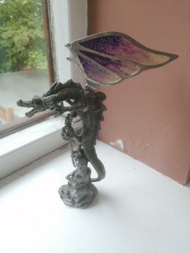 Pewter dragon figure regency - pewter,