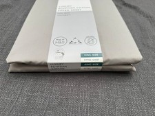 Marks & Spencer Kings Size Fitted Sheet - Slate Grey