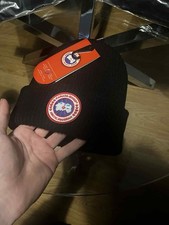 Canada Goose Black Beanie Black Out Badge New with Tags