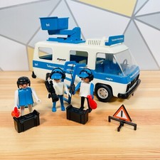 Vtg Television International TVI Van Playset Playmobil System with Crew Figures