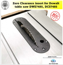 Zero Clearance insert Dewalt 210mm table saw DWE7485 DCS7485 Made UK N705230