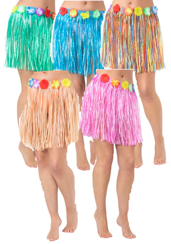 Hawaiian hula skirt 40cm beach - hawaiian,