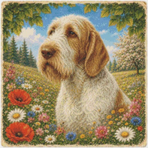 Italian spinone puppy dog - puppy, in