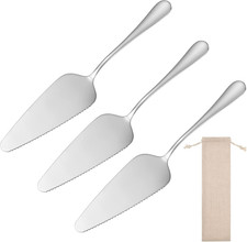 Cake Slice  3 Pieces Pie Server, Stainless Steel Cake Slicer and Server Cake  