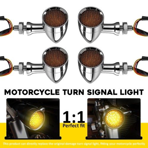 Chrome 12v 10mm led turn - 12v,