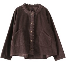 Women Retro Corduroy Coat