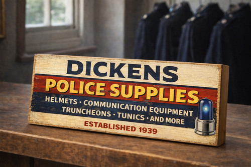 Police vintage style sign - vintage,