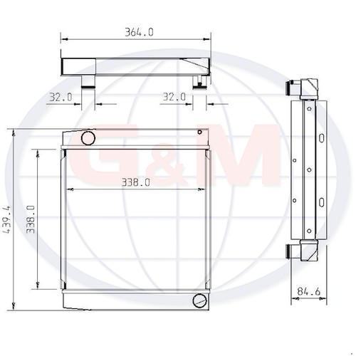 Radiator for jcb - radiator,