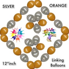 12" Linking Balloons Quick Link Baloon Pack of 10-50 balloon party decoration UK